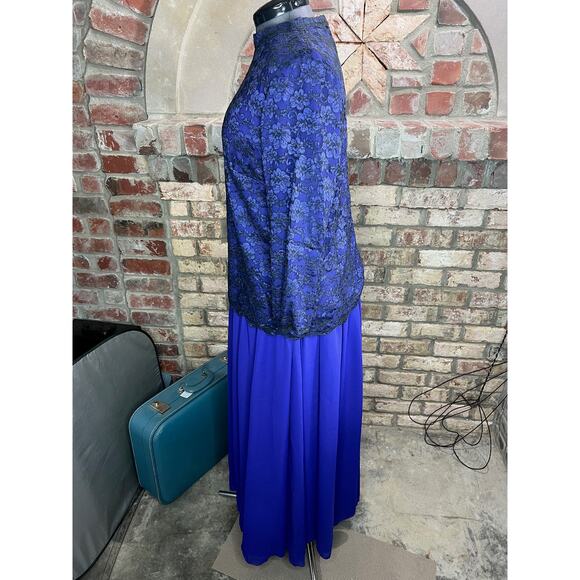 skirt set blouse drop waist skirt lace purple black goth - Picture 8 of 15